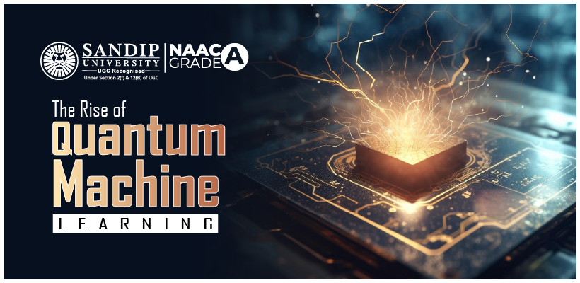 Quantum Machine Learning concept combining quantum computing and artificial intelligence at Sandip University Nashik