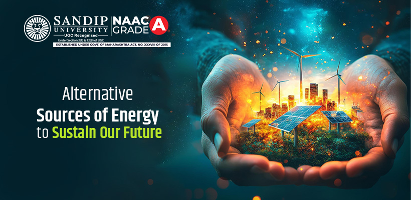 Alternative sources of energy diagram showing renewable energy types