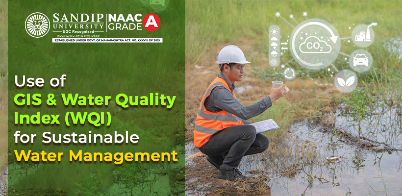 GIS map showing groundwater distribution in urban areas