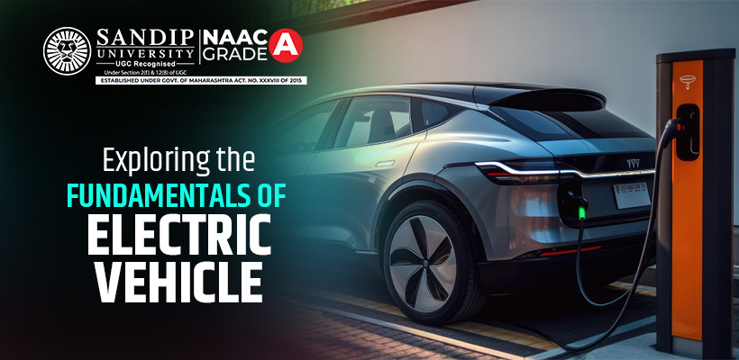 Electric vehicle working diagram battery motor system