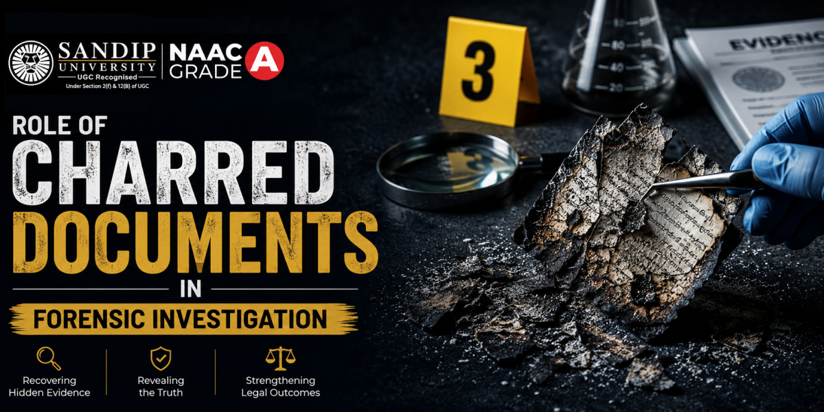 Charred documents examined during forensic investigation