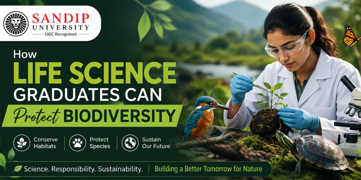 Protecting biodiversity and wildlife conservation by Life Science students