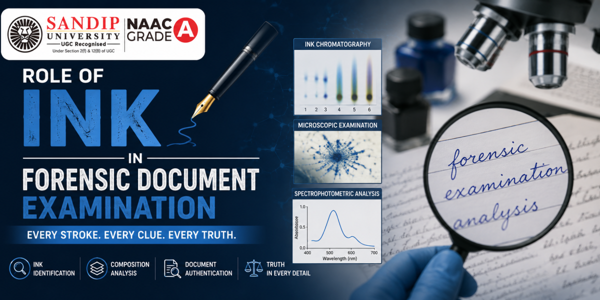 Forensic document examination using ink analysis in a forensic science laboratory