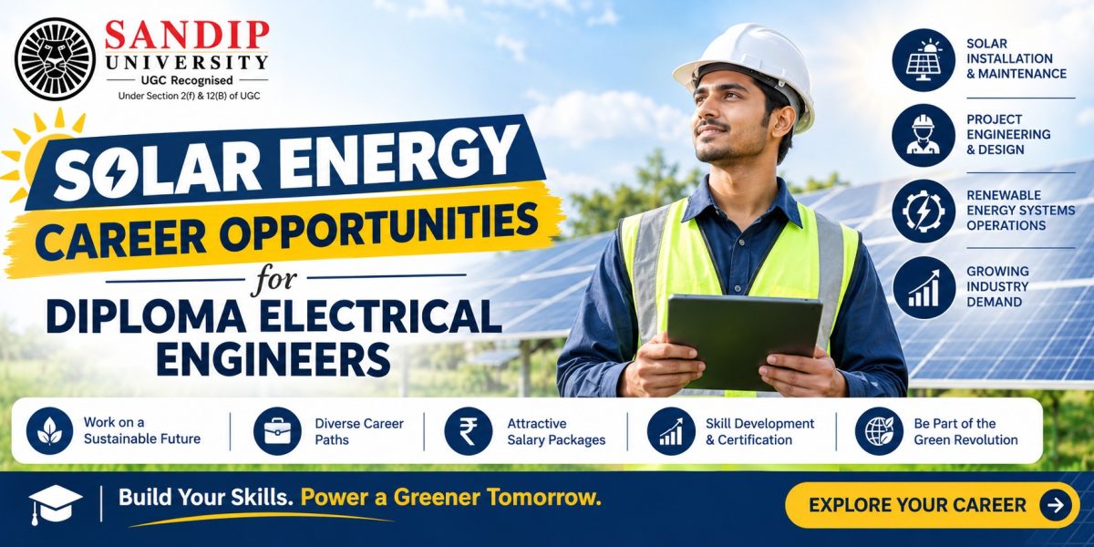 Diploma electrical engineers working on a solar energy installation